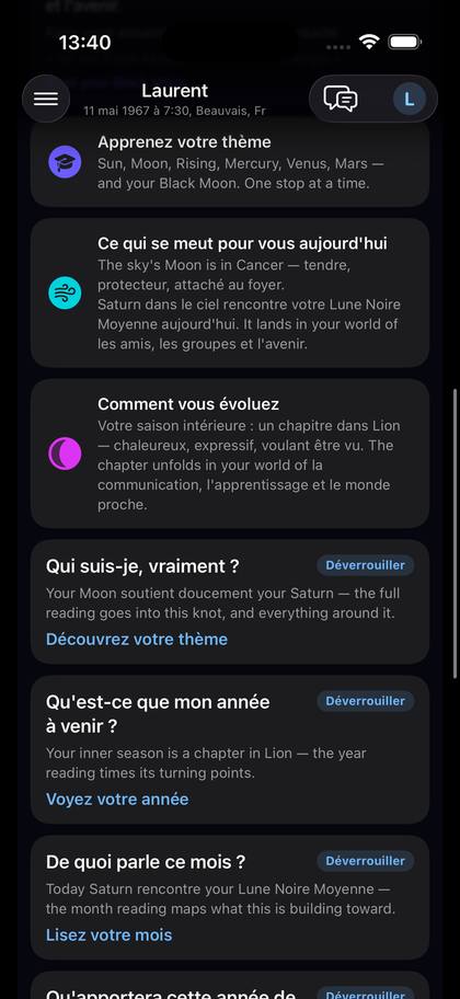 La vue guidée : cartes en mots simples